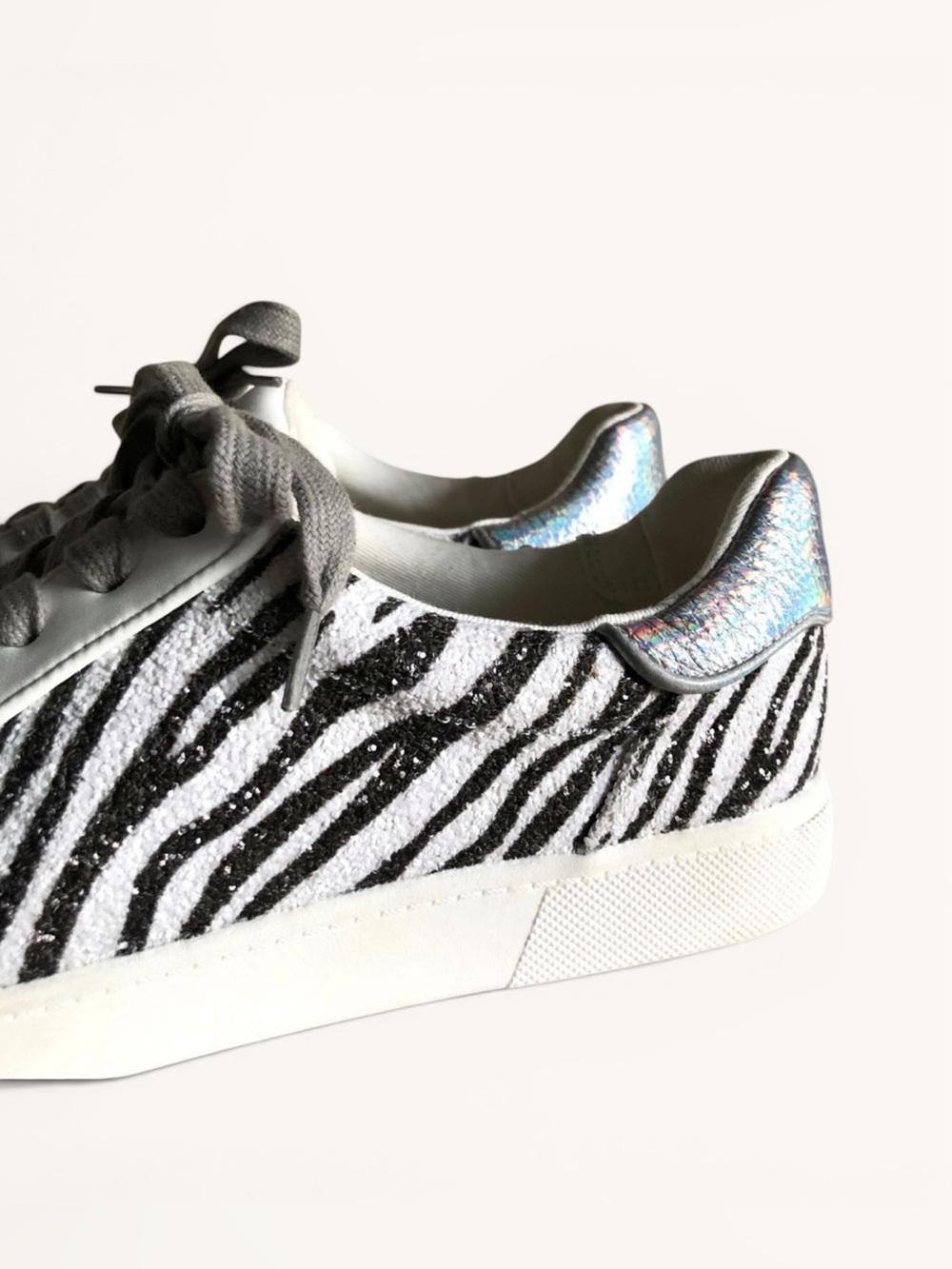 Sam Edelman Circus Devin Zebra Accent Lace Up Sneaker Tennis Shoe size 8 - Picture 11 of 15
